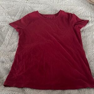 Nautica Women's Short Sleeve Tee in Deep Red